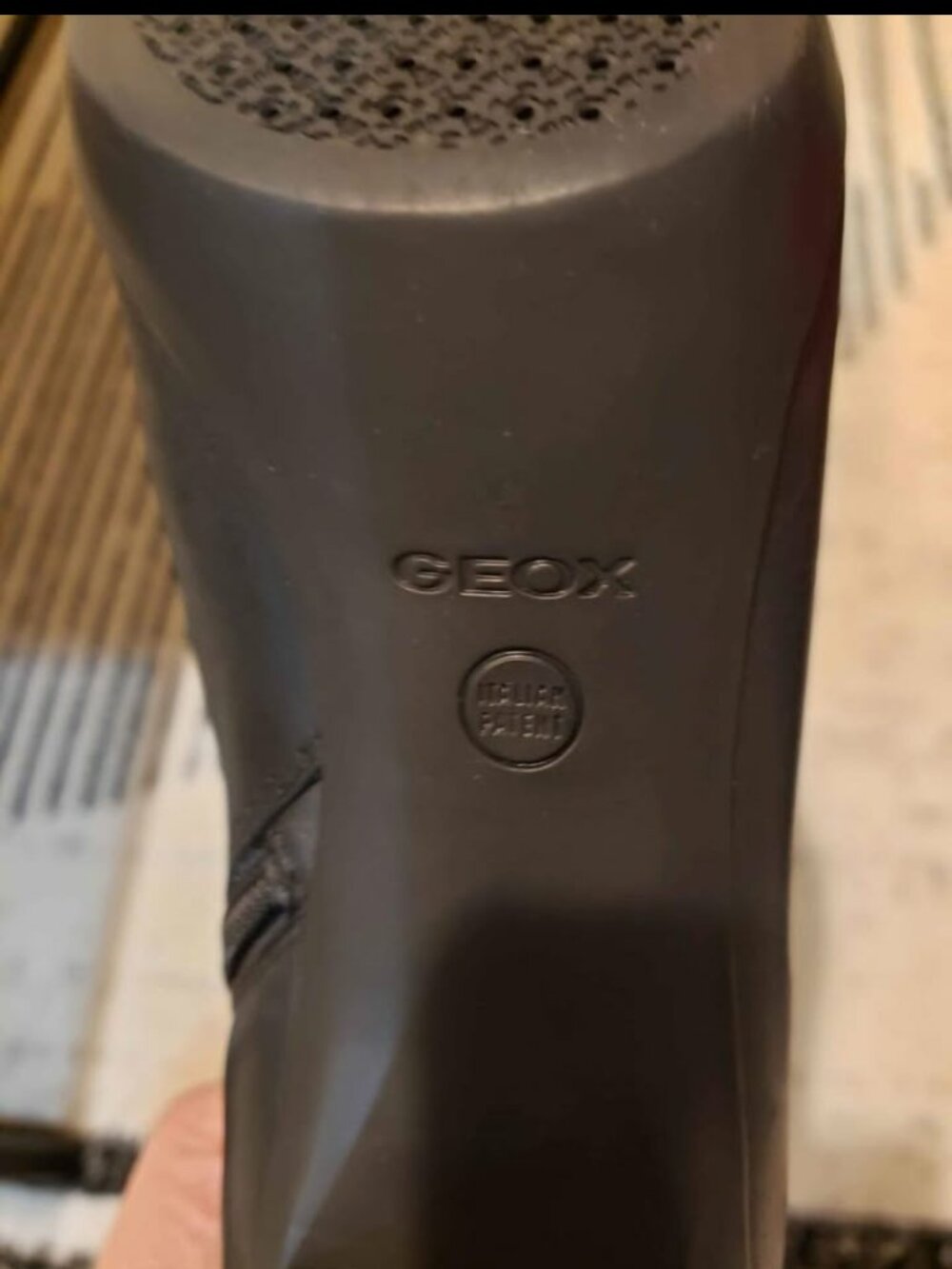 Geox Respira Black Leather Women's Ankle Booties - Picture 5 of 5